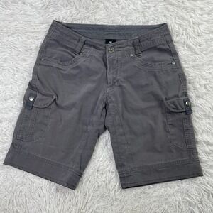 Kuhl Shorts Womens Gray 2 Splash Hiking Breathable Outdoor Cargo Quick Dry